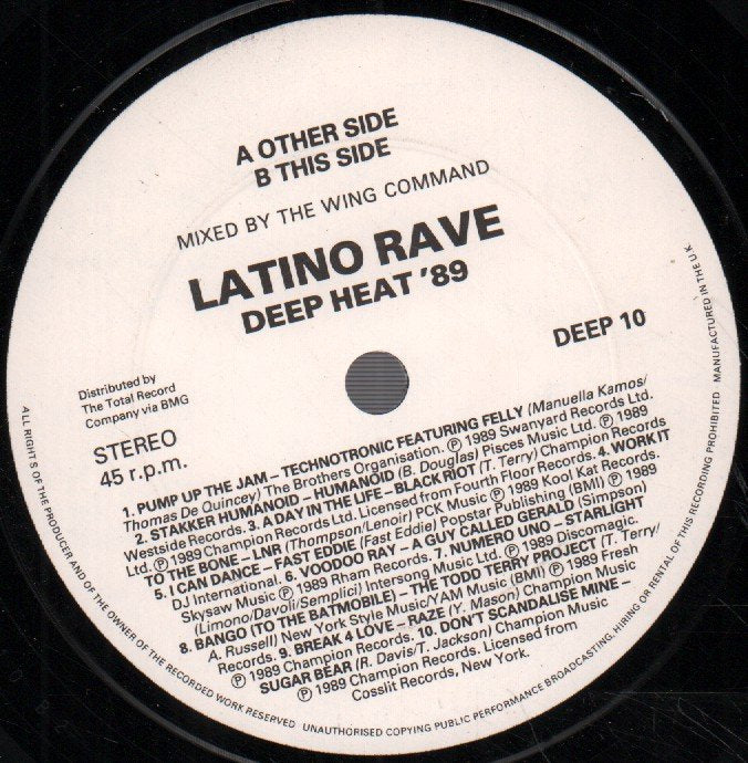 Latino Rave - Latino Mix - 7 Inch