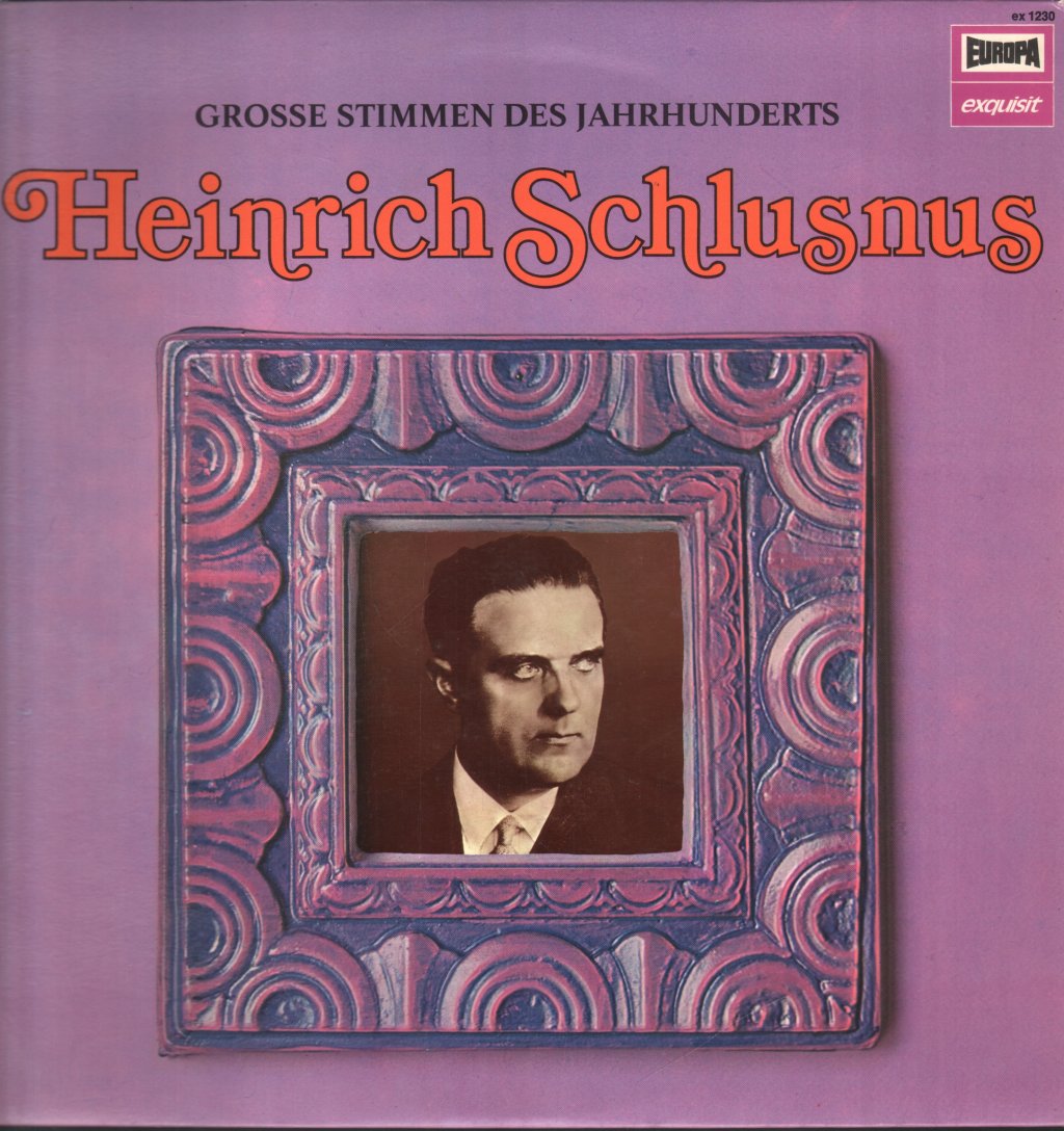 Heinrich Schlusnus - Heinrich Schlusnus - Lp