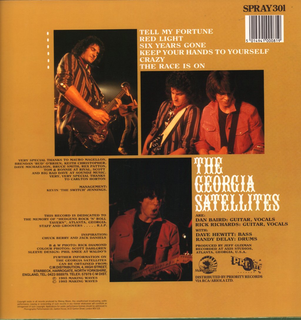 Georgia Satellites - Keep The Faith - Lp