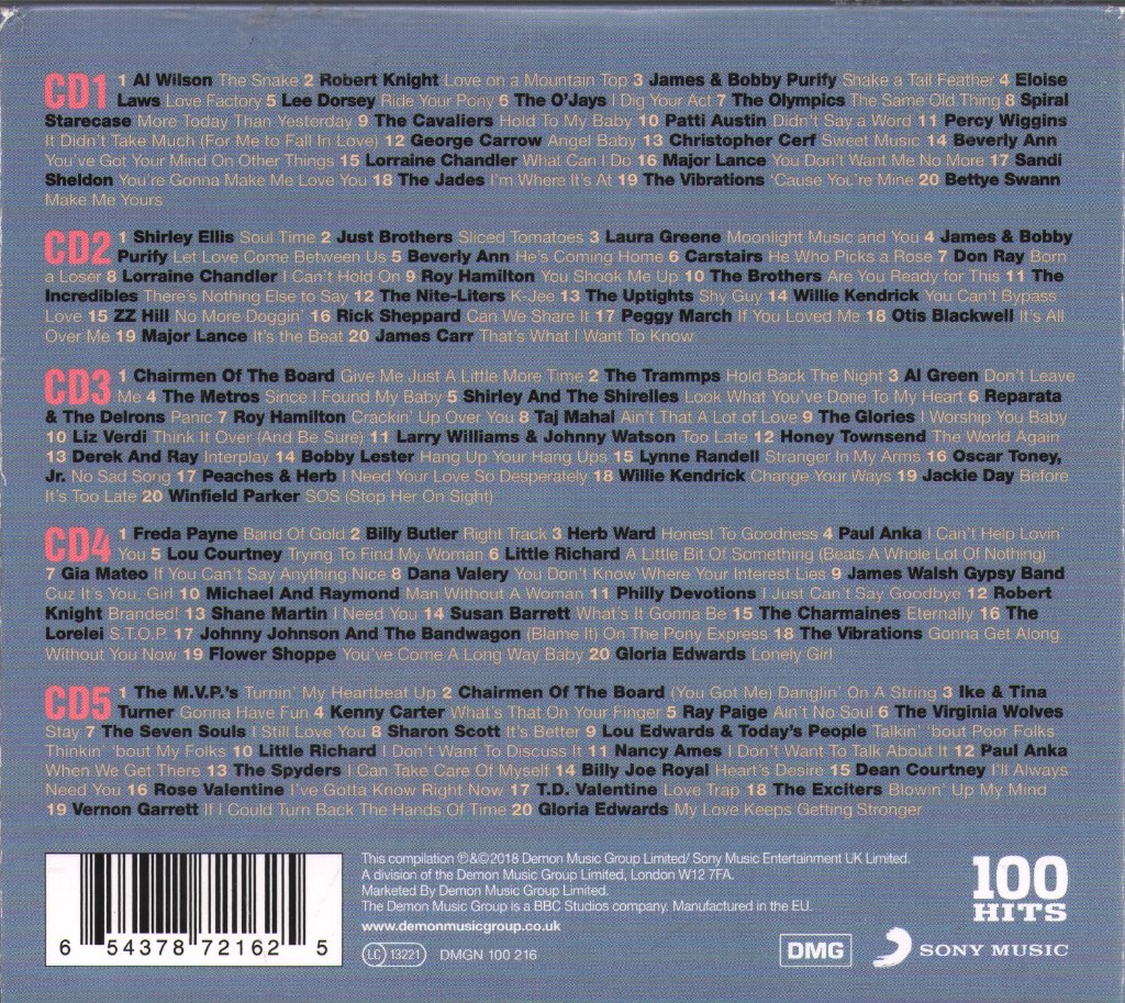 Various Artists - 100 Hits The Best Northern Soul Album - Cd Set