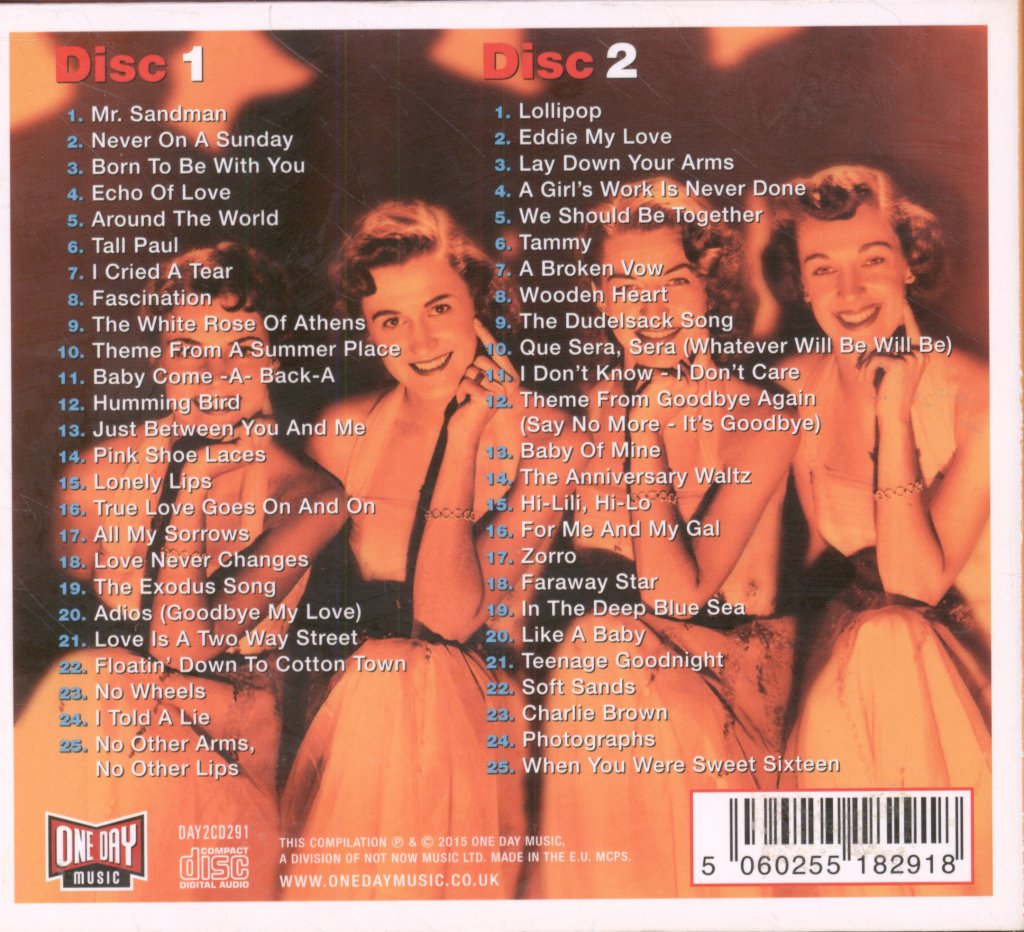 Chordettes - Greatest Hits - Cd Set