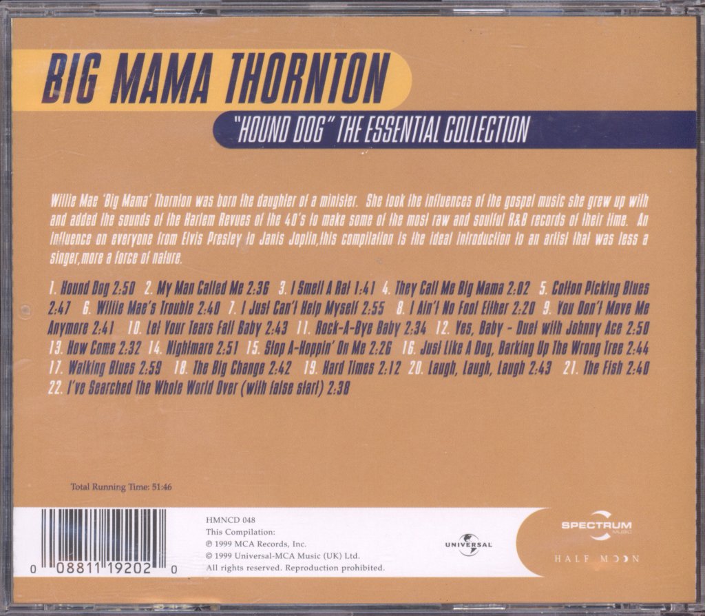 Big Mama Thornton - "Hound Dog" The Essential Collection - Cd
