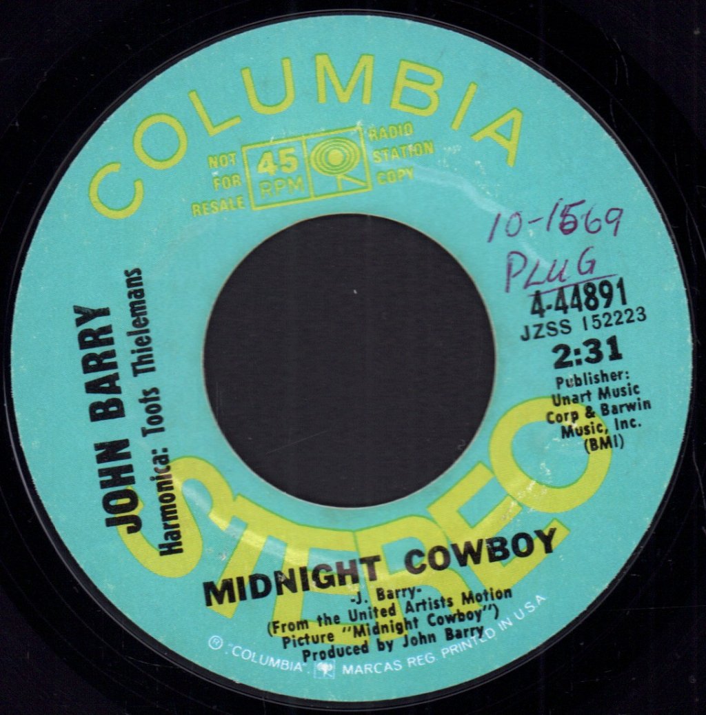 John Barry - Midnight Cowboy - 7 Inch