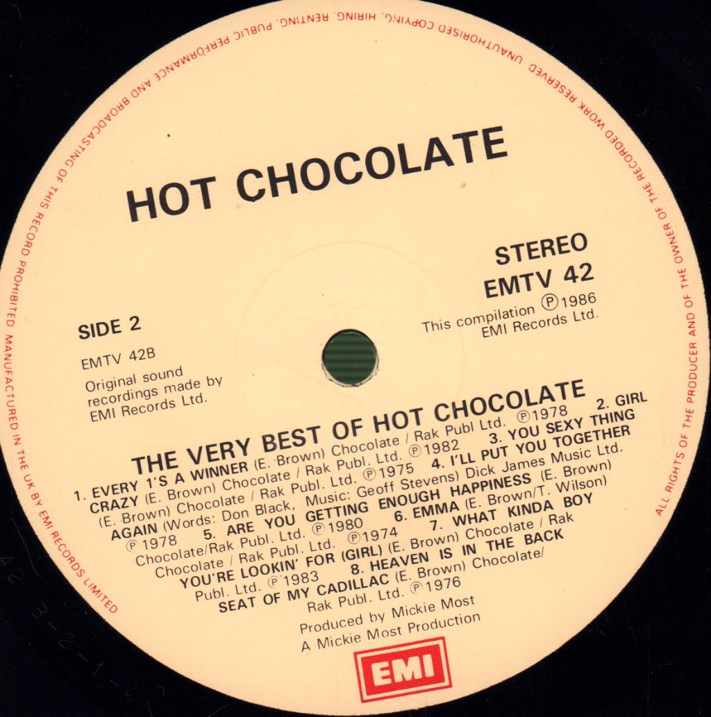 Hot Chocolate - Very Best Of - Lp