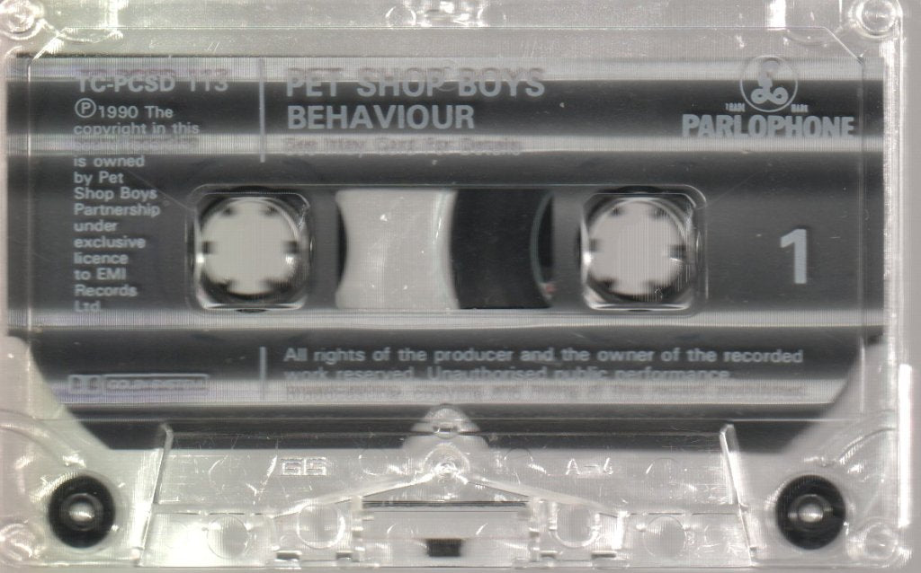 Pet Shop Boys - Behaviour - Cassette