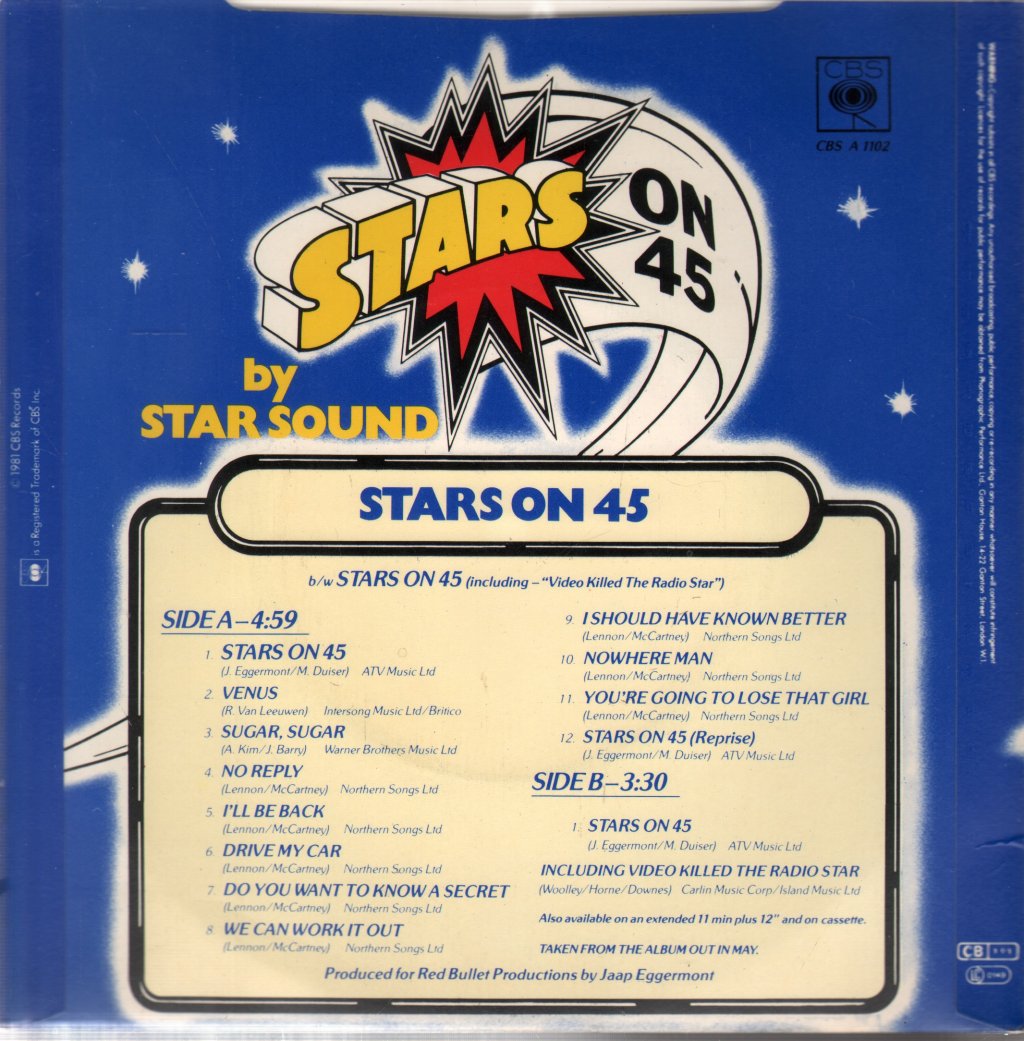 Stars On 45 - Stars On 45 - 7 Inch