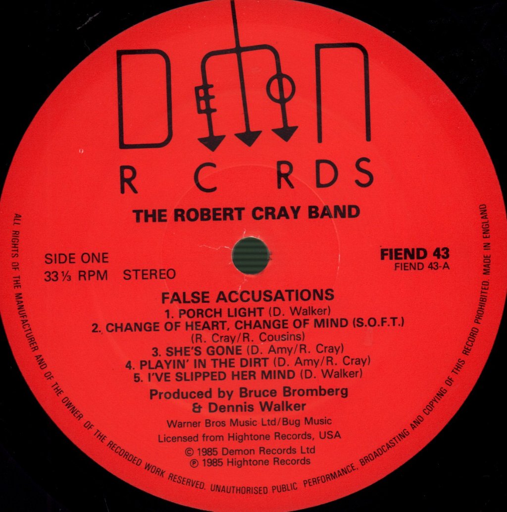 Robert Cray Band - False Accusations - Lp