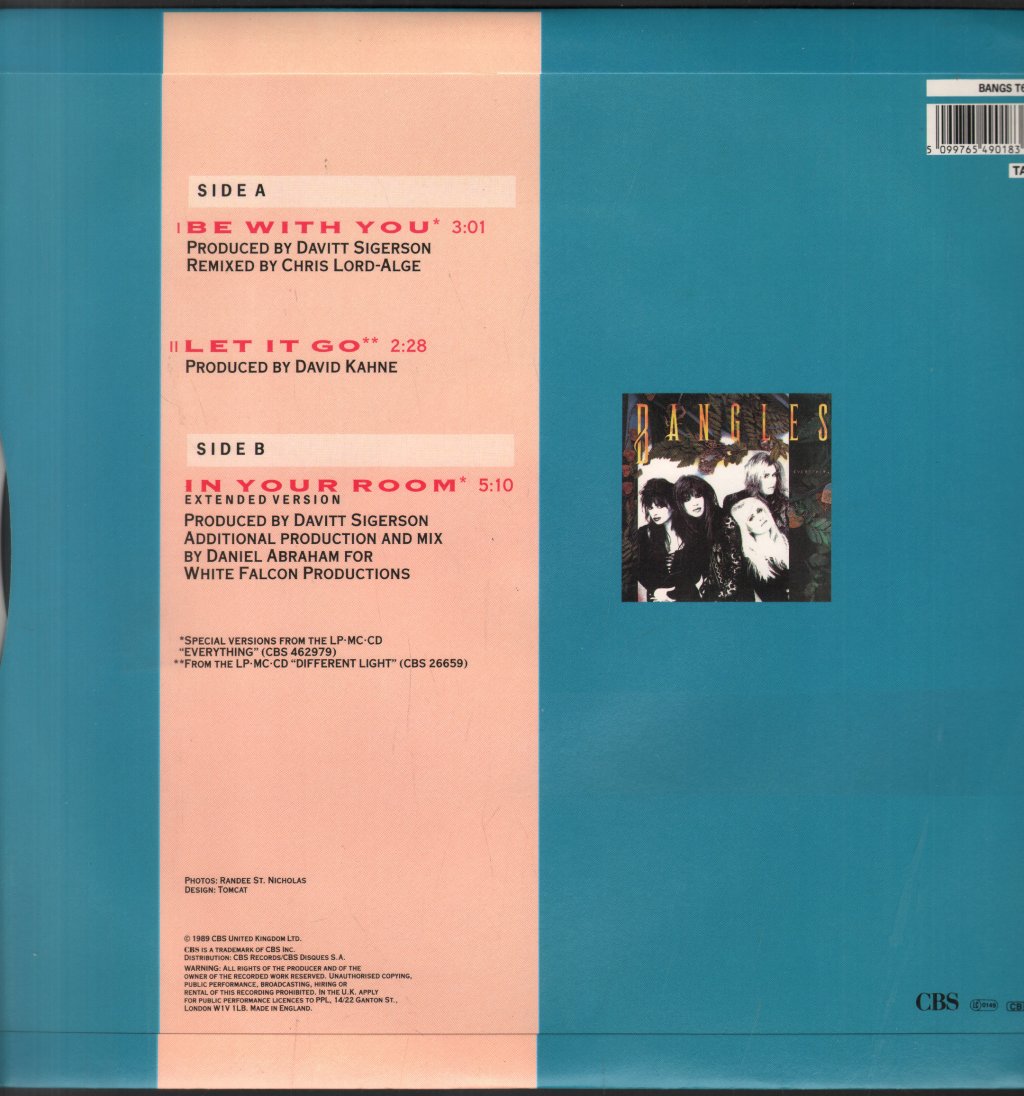 Bangles - Be With You - 12 Inch
