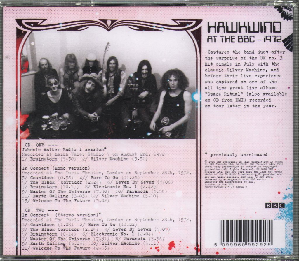 Hawkwind - At The Bbc - 1972 - Double Cd