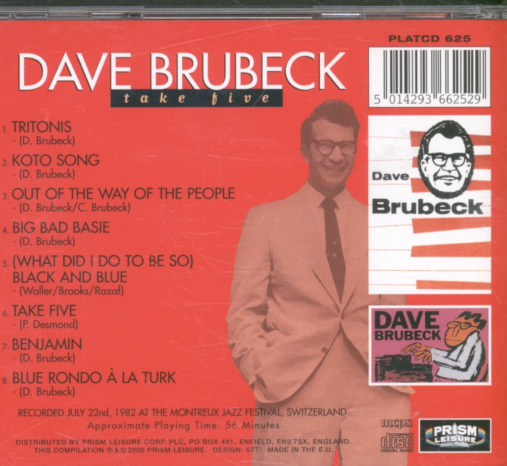 Dave Brubeck - Take Five - Cd