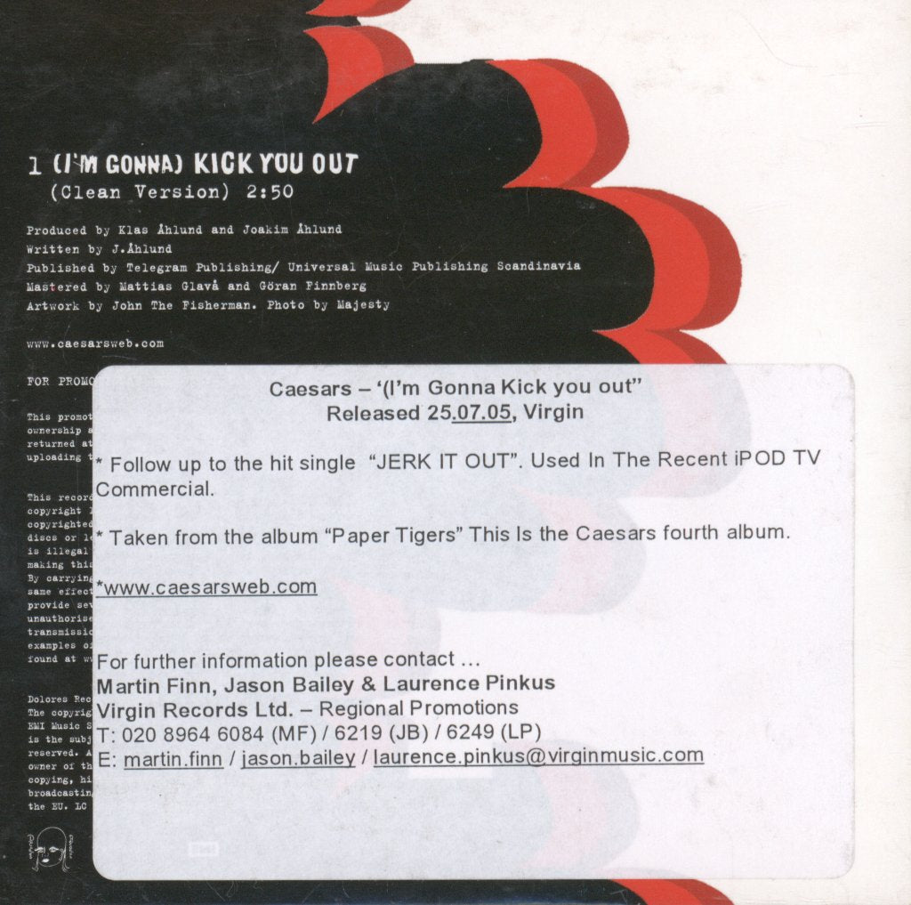 Caesars - (I'm Gonna) Kick You Out - Cd
