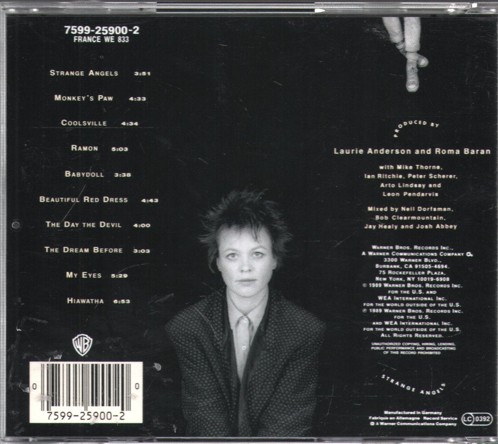 Laurie Anderson - Strange Angels - Cd