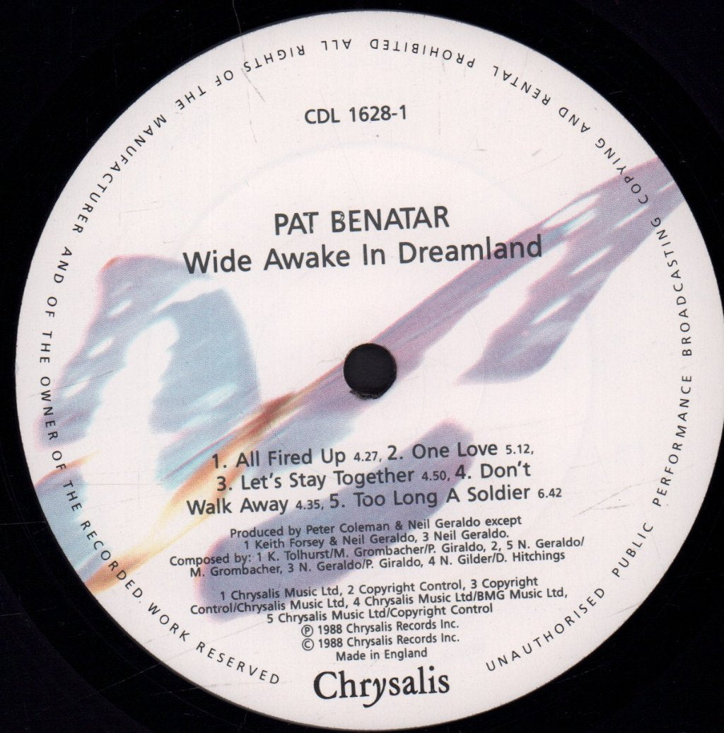 Pat Benatar - Wide Awake In Dreamland - Lp