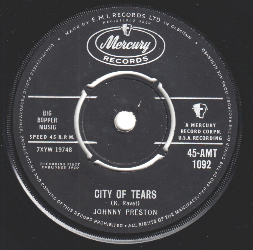Johnny Preston - Cradle Of Love - 7 Inch