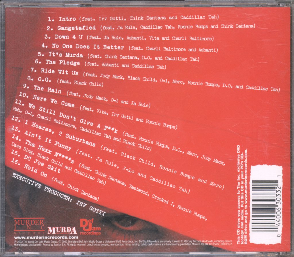 Irv Gotti Presents The Inc - Irv Gotti Presents The Inc - Cd