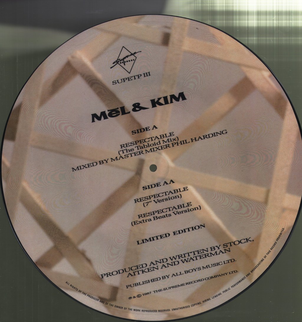 Mel And Kim - Respectable - 12 Inch