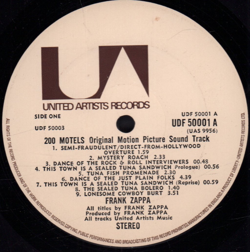 Frank Zappa - 200 Motels Original Motion Picture Soundtrack - Double Lp