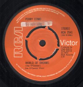 Perry Como - World Of Dreams - 7 Inch