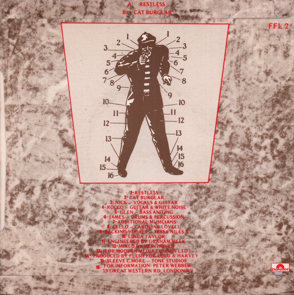 Flesh For Lulu - Restless - 7 Inch