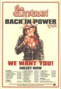 Glitterati - Back In Power Tour - Card