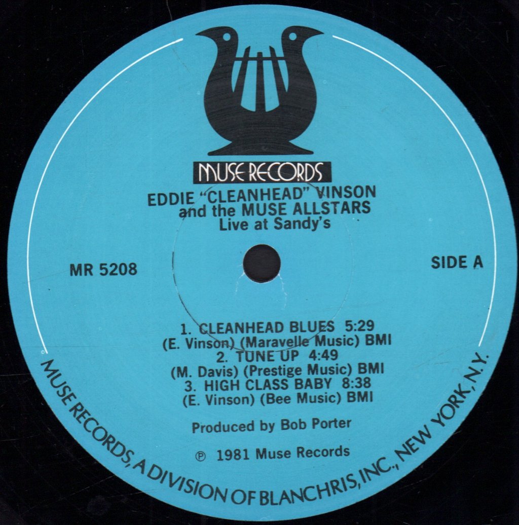 Eddie Cleanhead Vinson And The Muse Allstars - Live At Sandy's - Lp