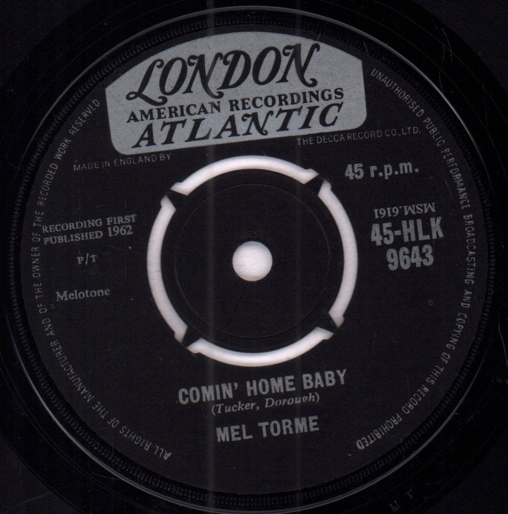 Mel Torme - Comin' Home Baby - 7 Inch