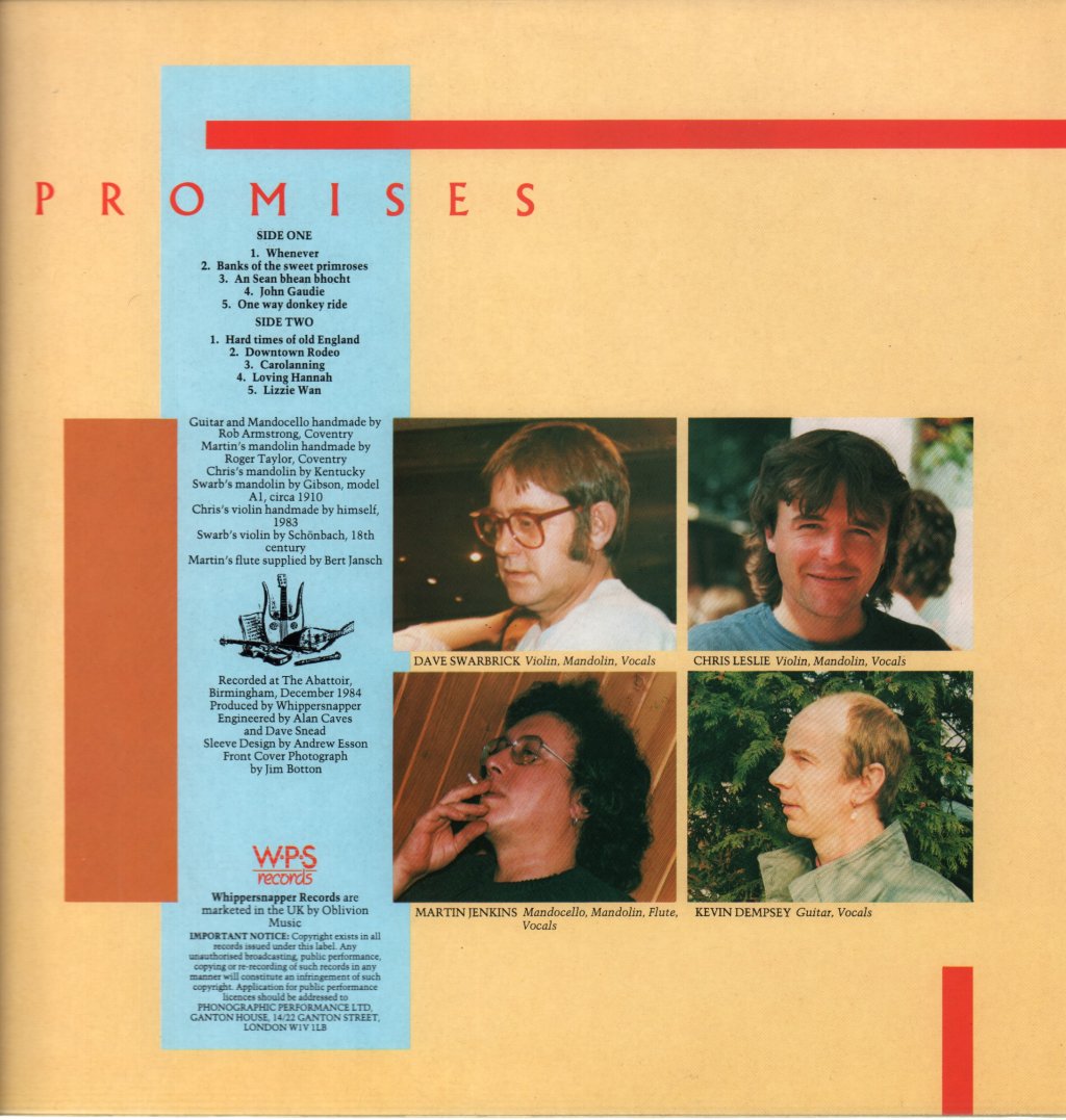 Whippersnapper - Promises - Lp