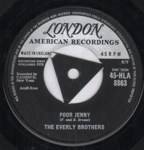 Everly Brothers - Poor Jenny - 7 Inch
