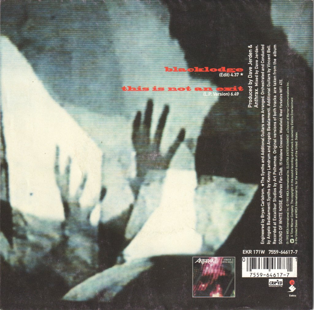 Anthrax (Metal Group) - Black Lodge - 7 Inch