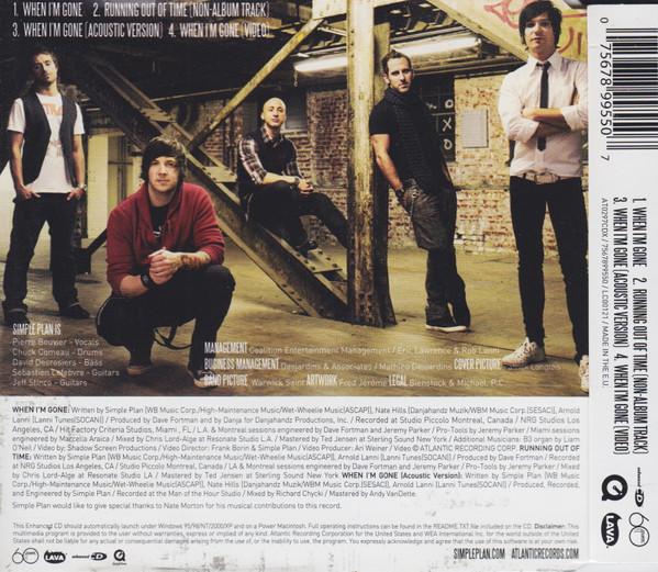 Simple Plan - When I'm Gone - Cd