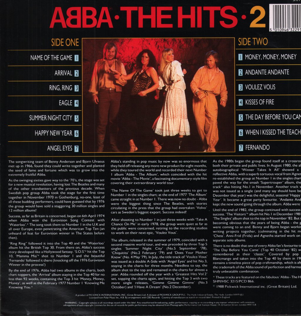 ABBA - Hits 2 - Lp