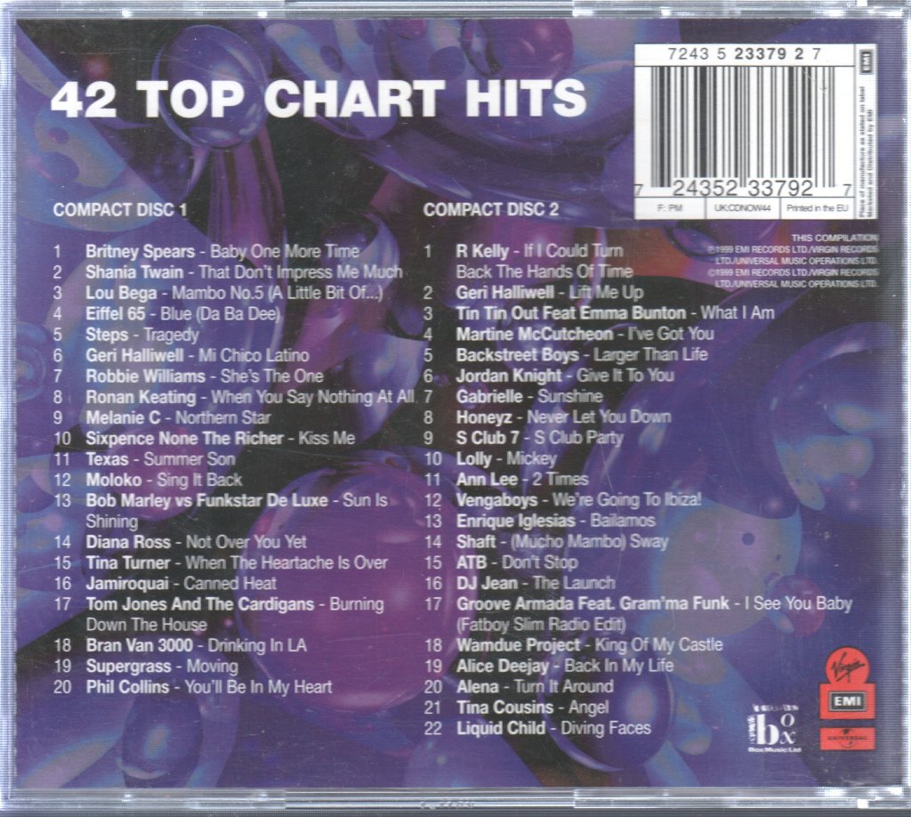 Various Artists - Now That's What I Call Music 44 - Double Cd