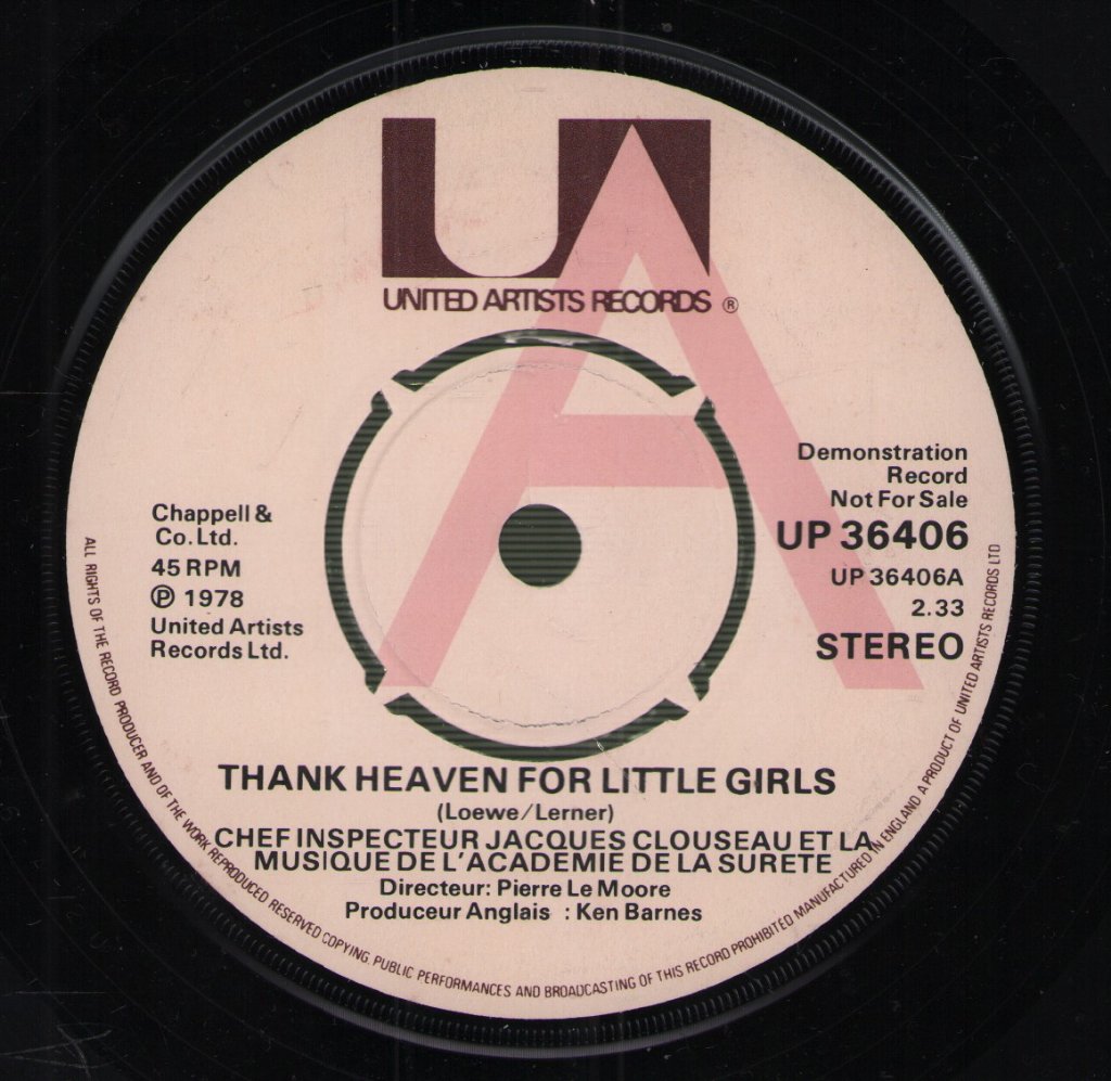 Chief Inspecteur Jacques Clouseau - Thank Heaven For Little Girls - 7 Inch