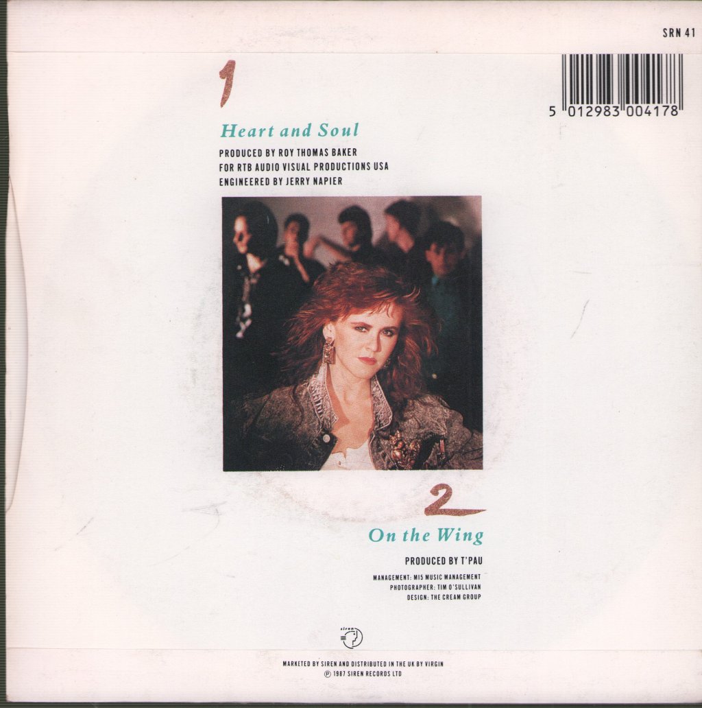 T'PAU - Heart And Soul - 7 Inch