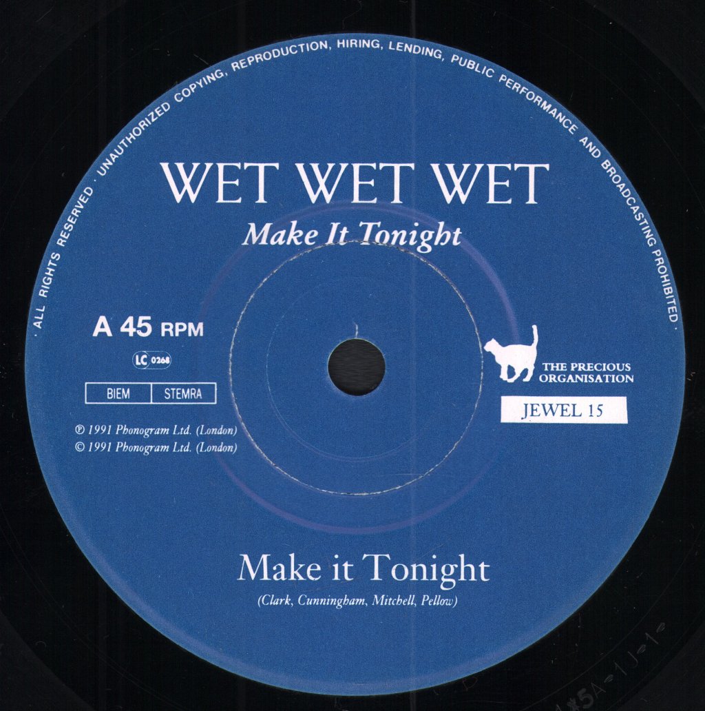 Wet Wet Wet - Make It Tonight - 7 Inch
