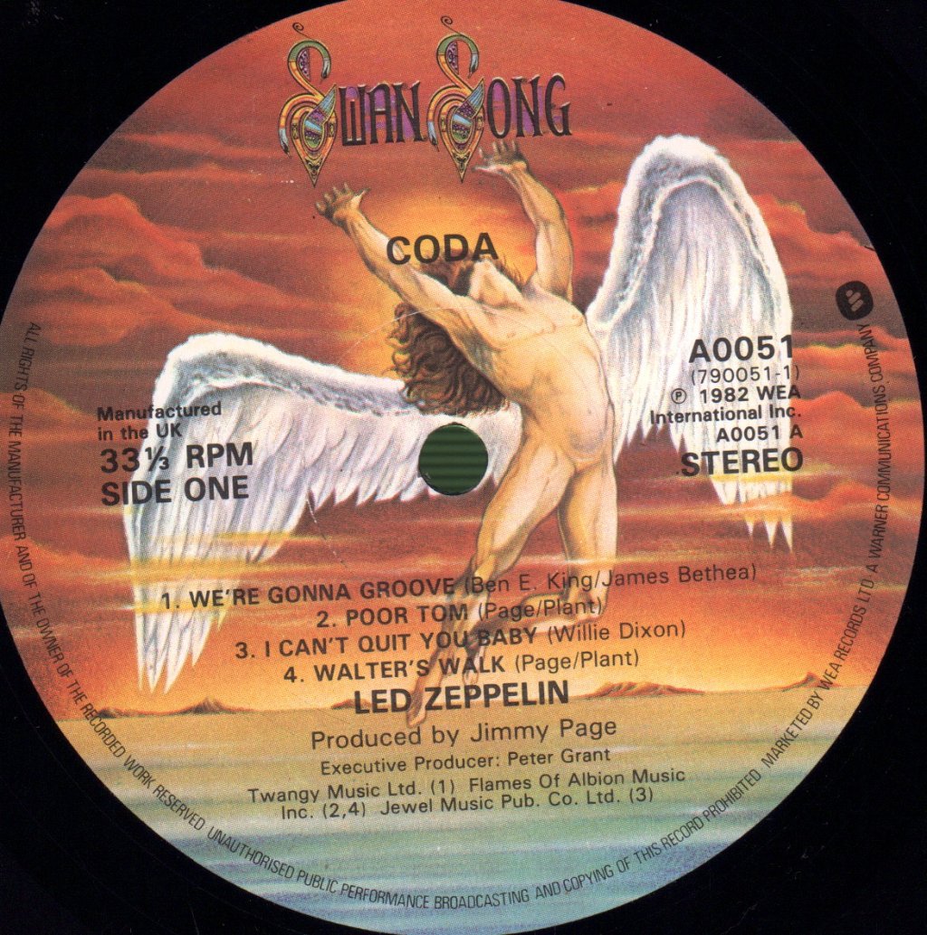 Led Zeppelin - Coda - Lp