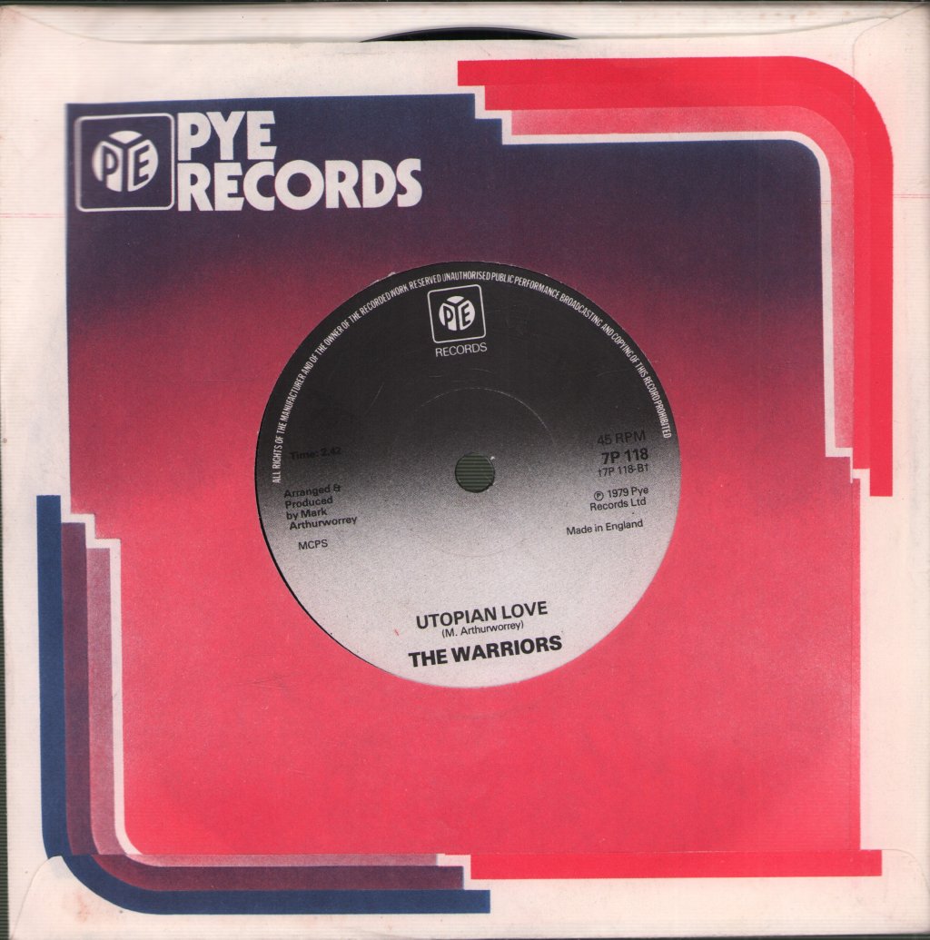 Warriors (70'S Pop) - Island In The Sun - 7 Inch