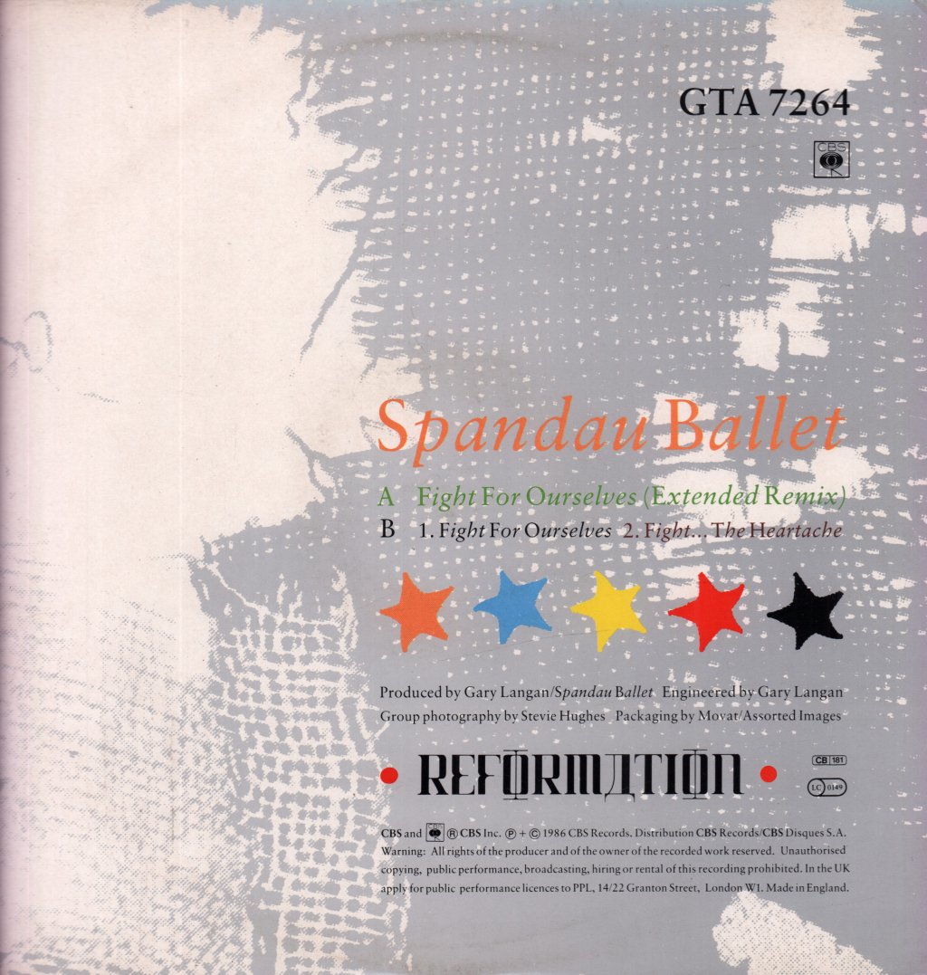 Spandau Ballet - Fight For Ourselves - 12 Inch