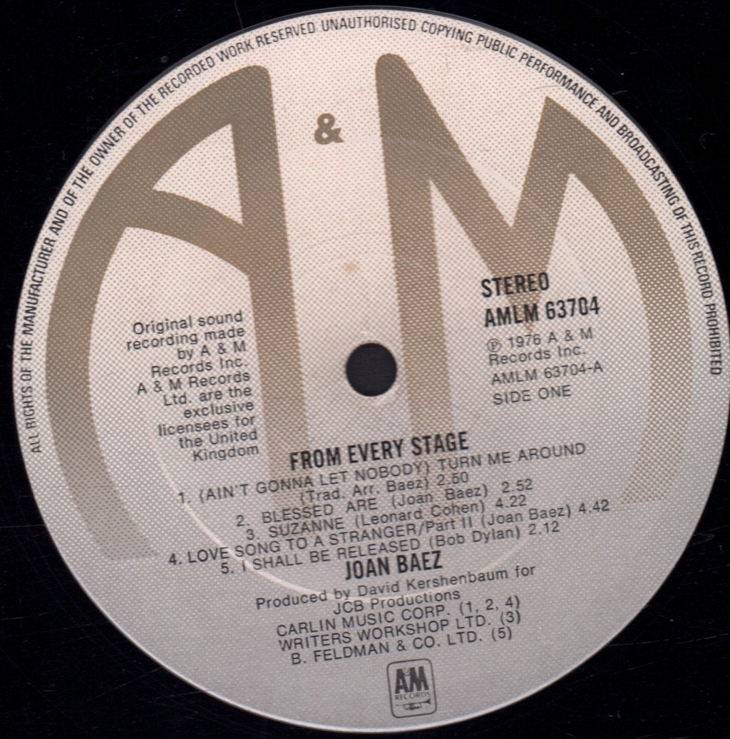 Joan Baez - From Every Stage - Double Lp