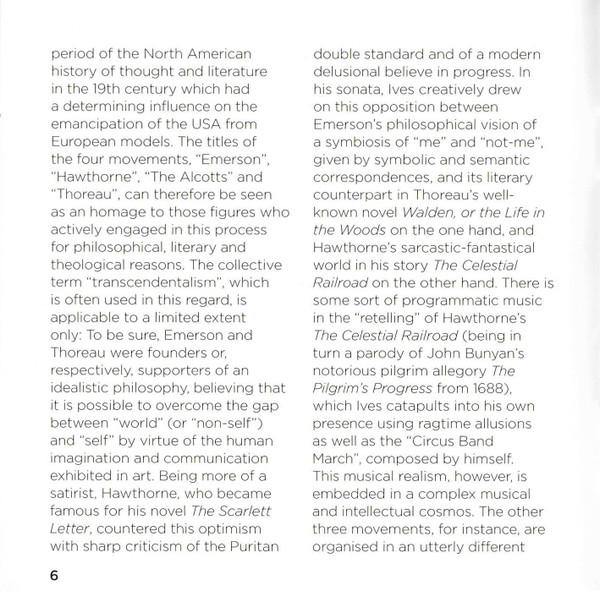 Thomas Hell - ives Concord Sonata - Cd