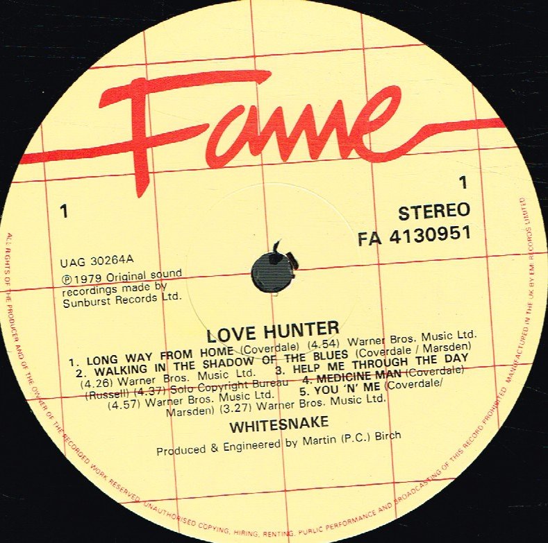 Whitesnake - Lovehunter - Lp
