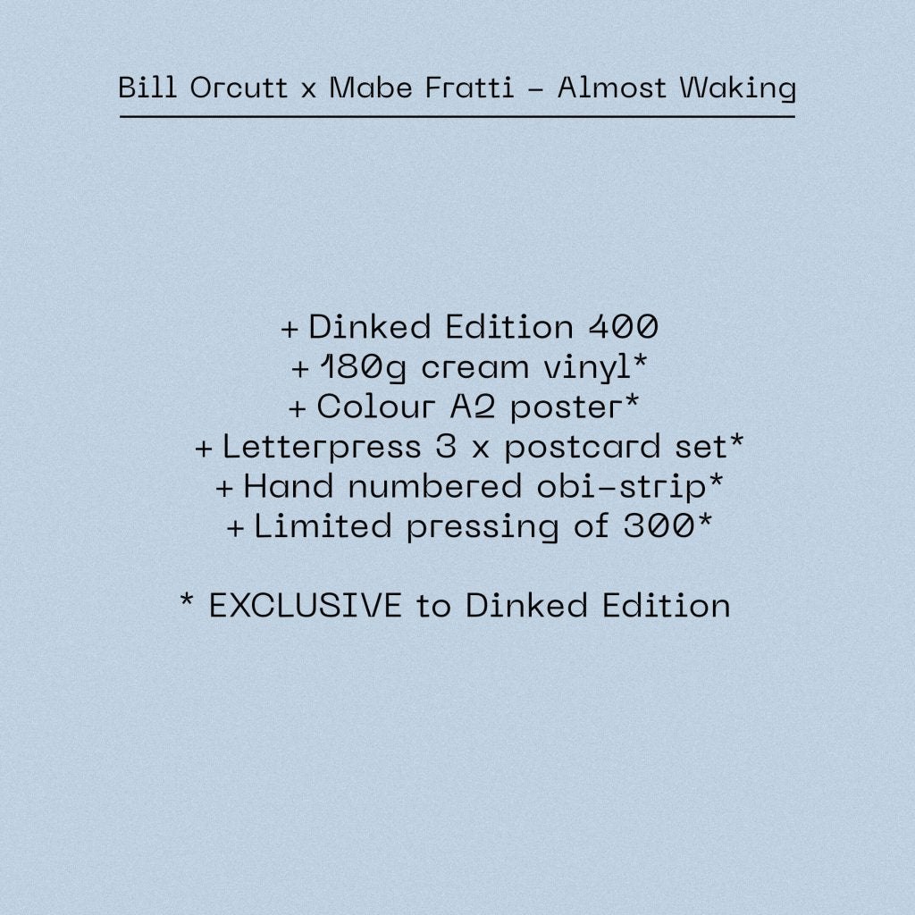 Bill Orcutt & Mabe Fratti - Almost Waking (Dinked Edition #400) - Lp