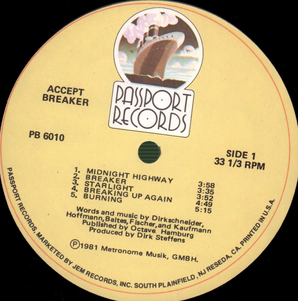 Accept - Breaker - Lp