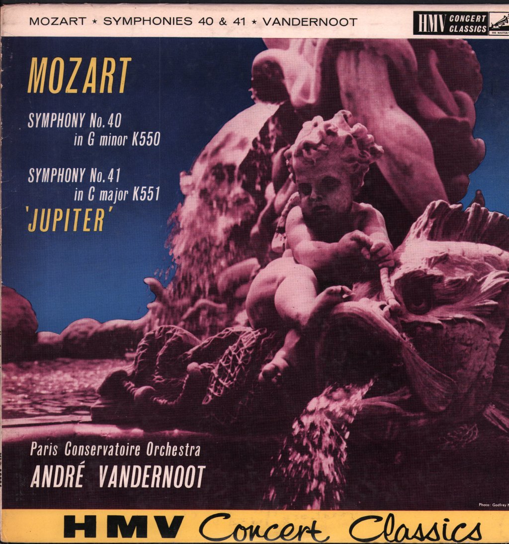 Andre Vandernoot / Paris Conservatoire Orchestra - Mozart - Symphony No. 40 In G Minor K550 / Symphony No. 41 In C Major K551 'Jupiter' - Lp