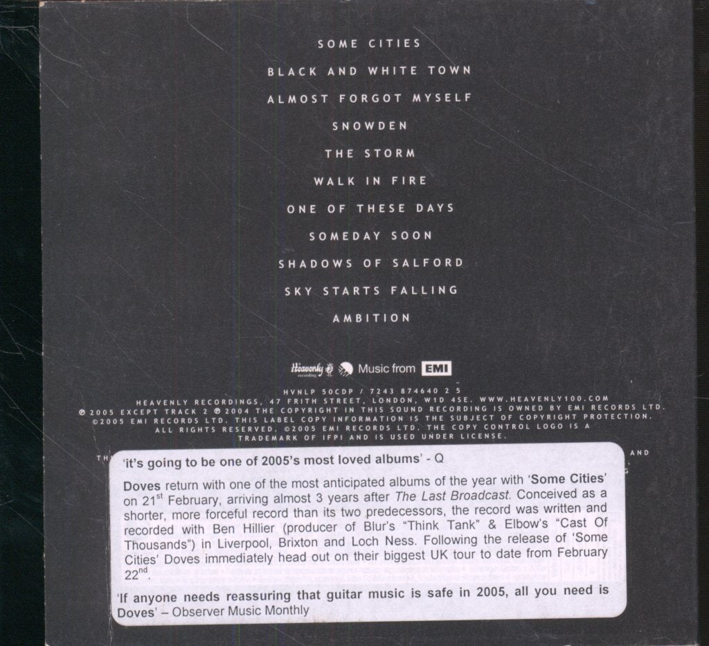 Doves - Some Cities - Cd