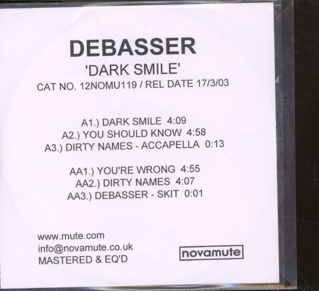 Debasser - Dark Smile - Cdr