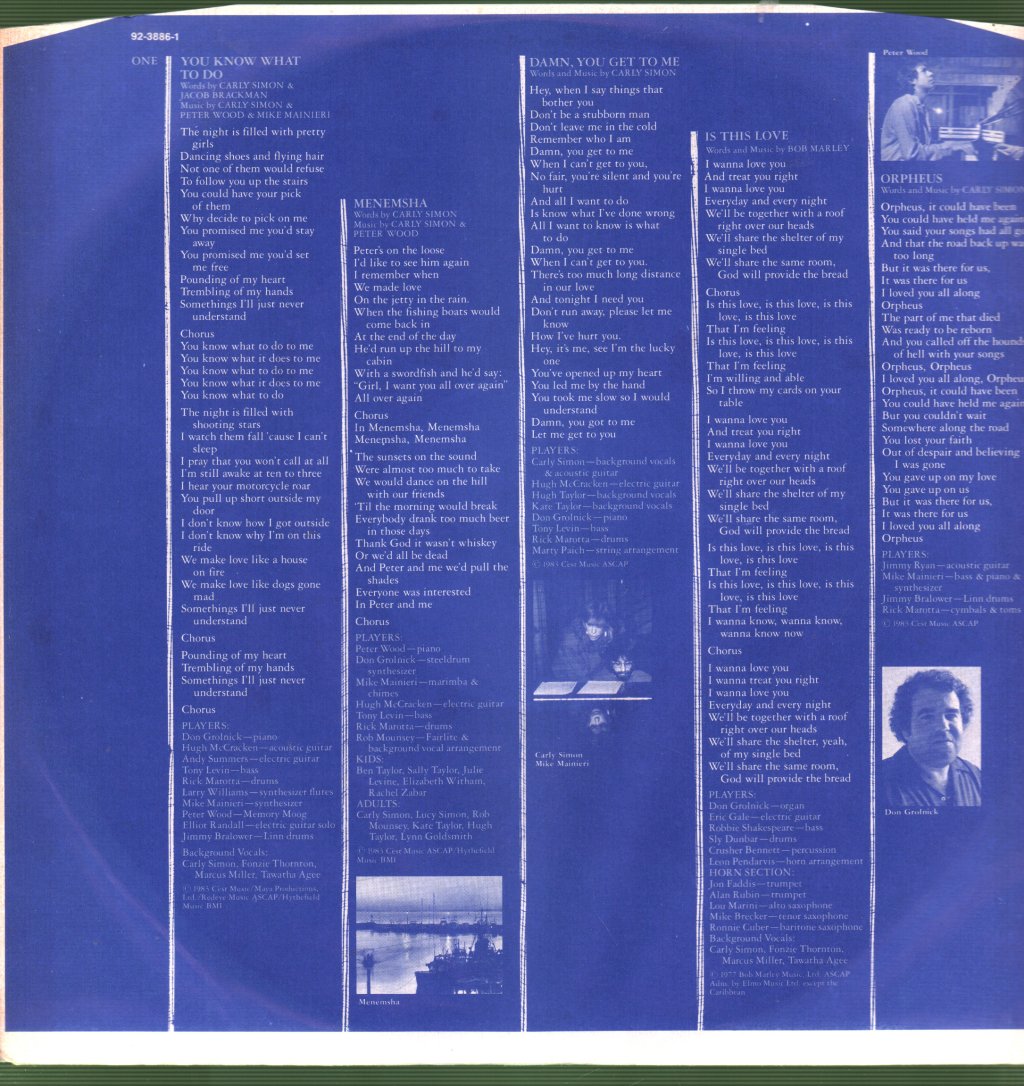 Carly Simon - Hello Big Man - Lp