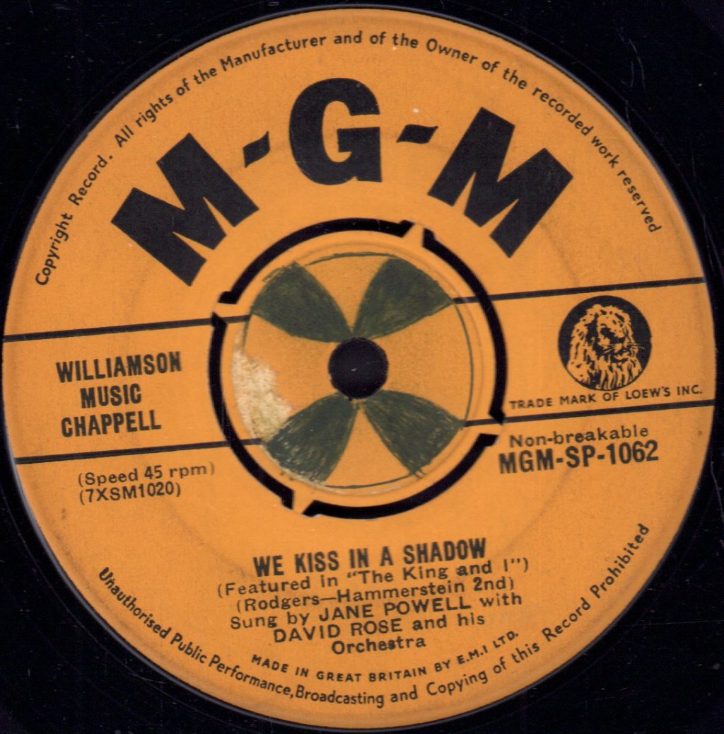 jane powell with david rose and his orchestra - Hello, Young Lovers - 7 Inch