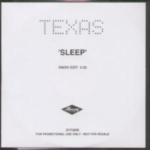 Texas Featuring Paul Buchanan - Sleep - Cdr