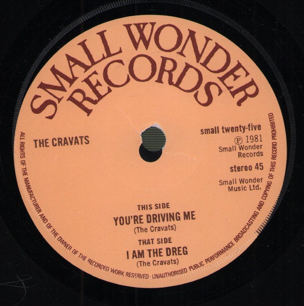 Cravats - You're Driving Me - 7 Inch